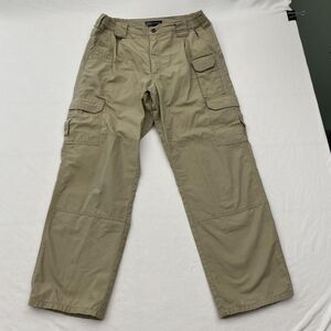 5.11 Tactical Pants Mens 32x30 Khaki Beige Cargo Ripstop Outdoor Workwear Pocket